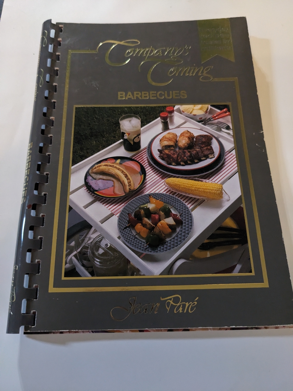 Companys Coming Barbecues Cookbook Jean Pare Vintage Spiral Bound Recipe Book